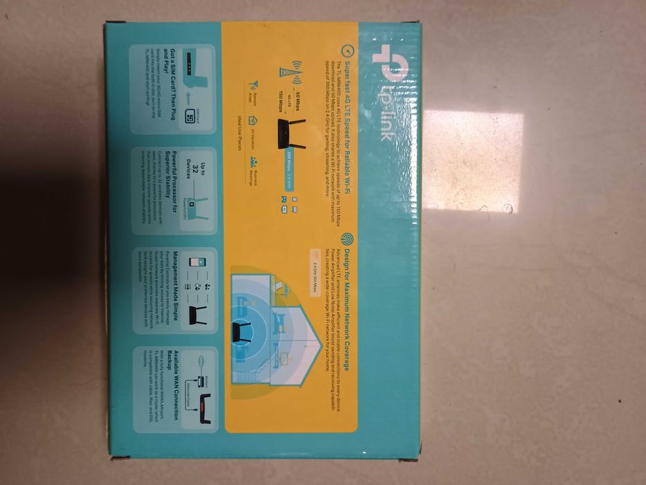 Router TP-Link TL-MR6400, cu o singură antenă (300Mbps WI-FI)
