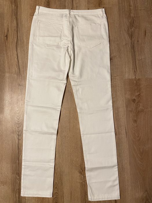 Revenge White Denim Embroidered Jeans