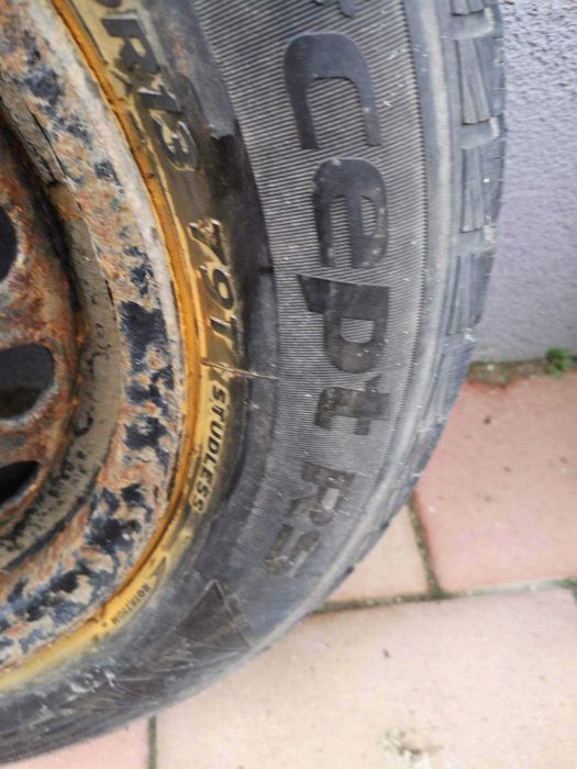2 Anvelope Iarnă Opel Corsa C 135/30/r13 plus 2 jante
