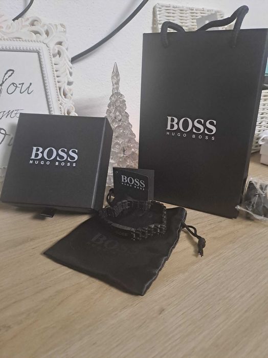 Bratara hugo boss neagra