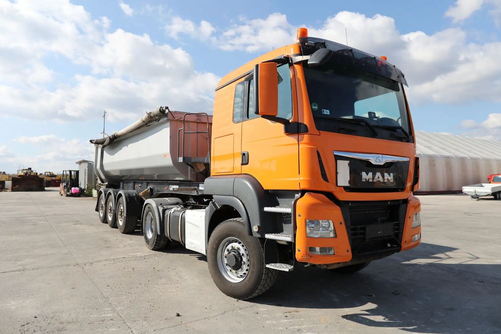MAN TGS 18.480 4x4 + Semiremorcă Carnehl CHKS/AH Aluminiu Autocamion MAN TGS 18.480 4x4 + Semiremorcă Carnehl CHKS/AH Aluminiu