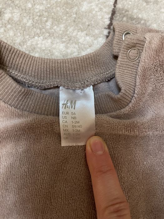 Set din velur h&m 56