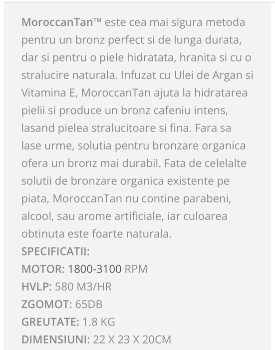 Aparat bronzare organica