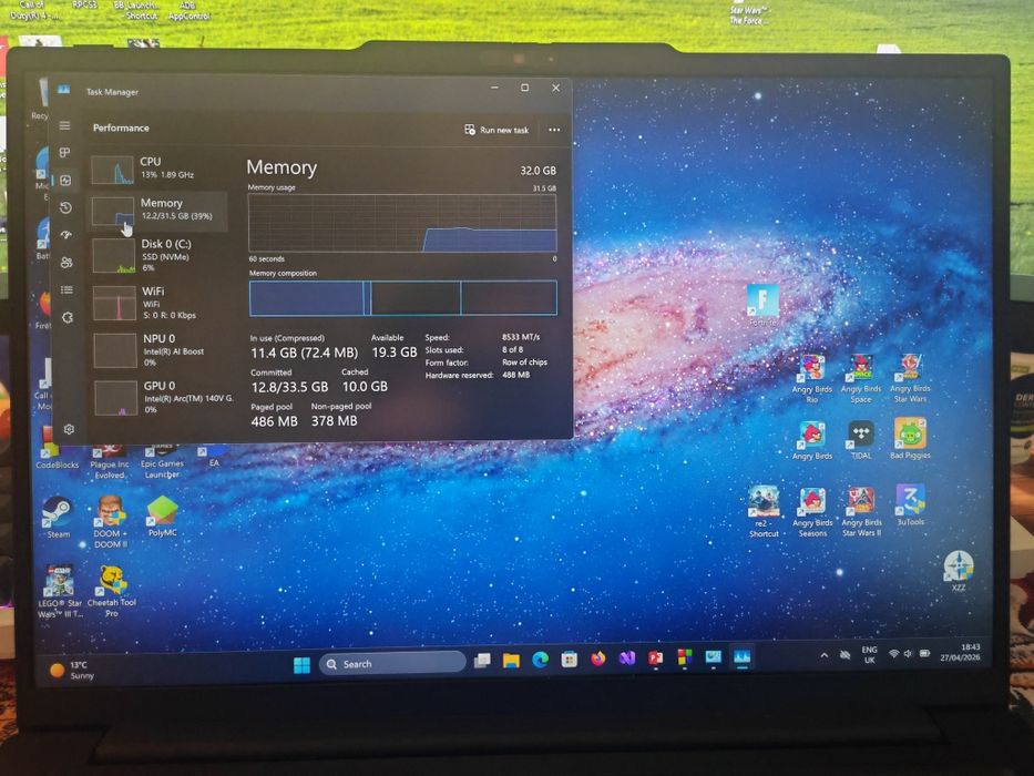 Lenovo Thinkpad E14 Gen 7 32GB 1TB Intel Ultra 7 258V SCHIMB cu Macbook Pro