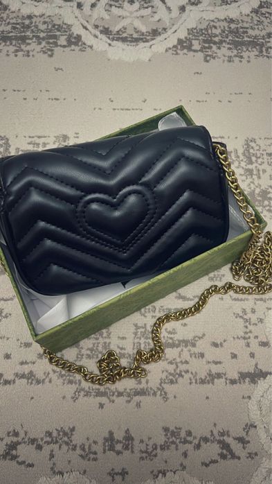 Сумка, мини сумка черная gucci