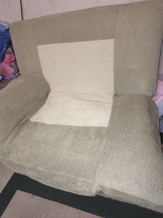 Диван мягкий раскладной + 2кресла