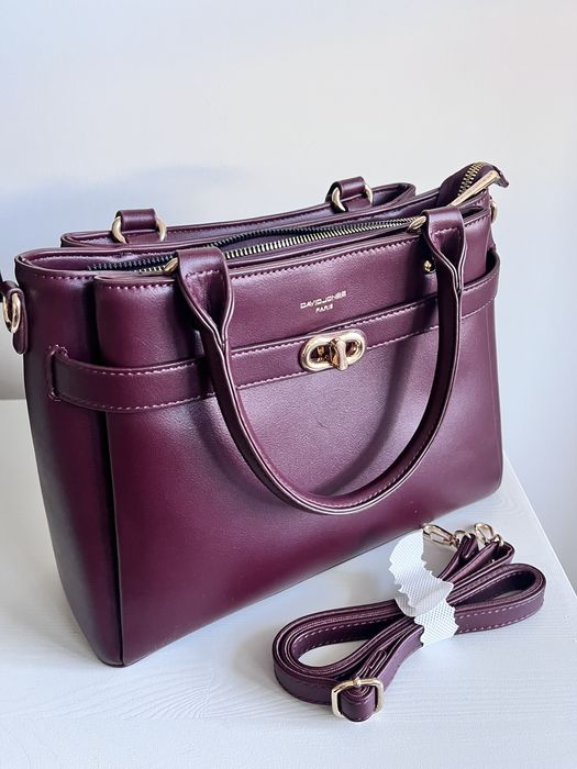 Чанта David Jones бордо