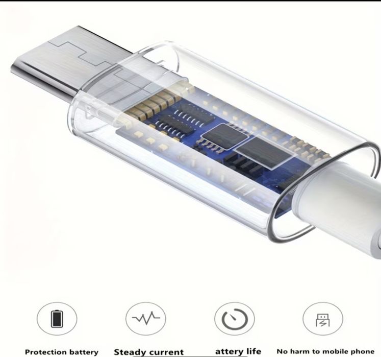 Кабел за зареждане 10 метра USB към Type-C