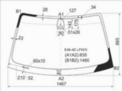 Стекло лобовое Bmw 316