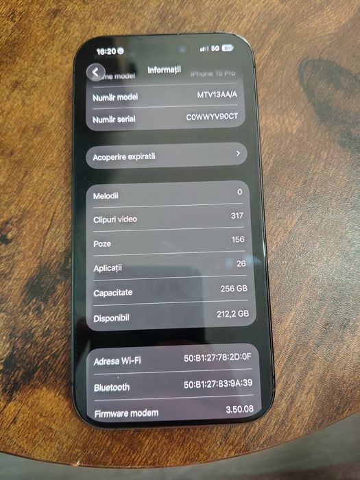 Vand iphone 15 pro 256
