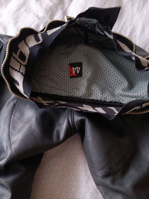 Мото панталон естествена кажа с  протектори размер 44