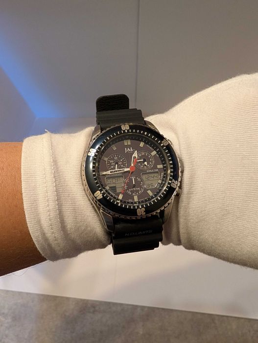 Промо! Citizen x JAL Promaster C650 diver eco-drive соларен часовник