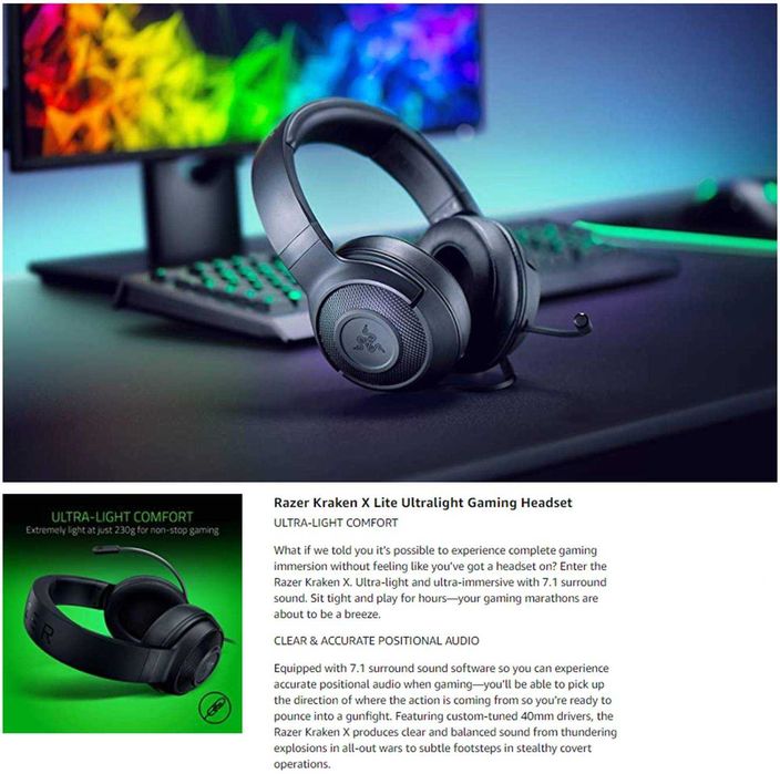 Kit Gaming Tastatura, Mouse, Casti RAZER Power Up RZ85-02740200-B3M1 Sigilat nou