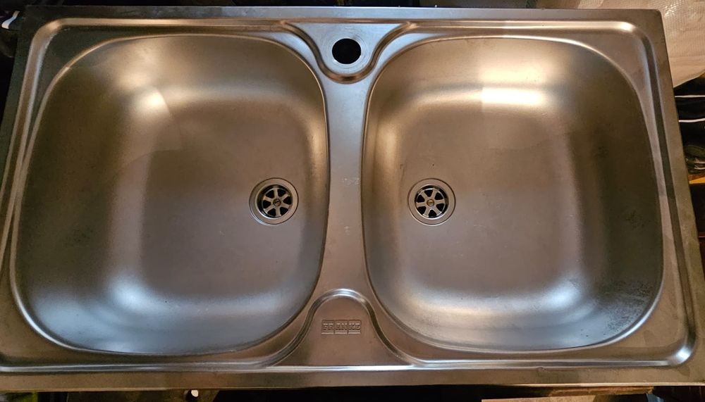 Vând chiuvetă dubla de bucătărie din inox, Franke
