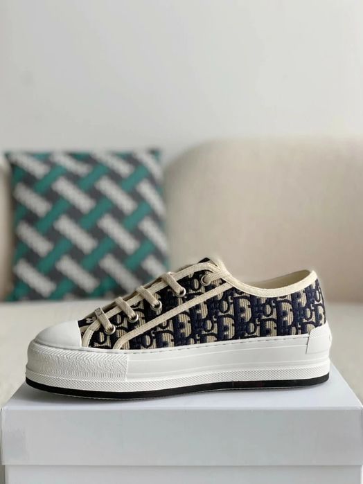 CD B23 Low-Top Sneaker "Navy/Black Dior Oblique"