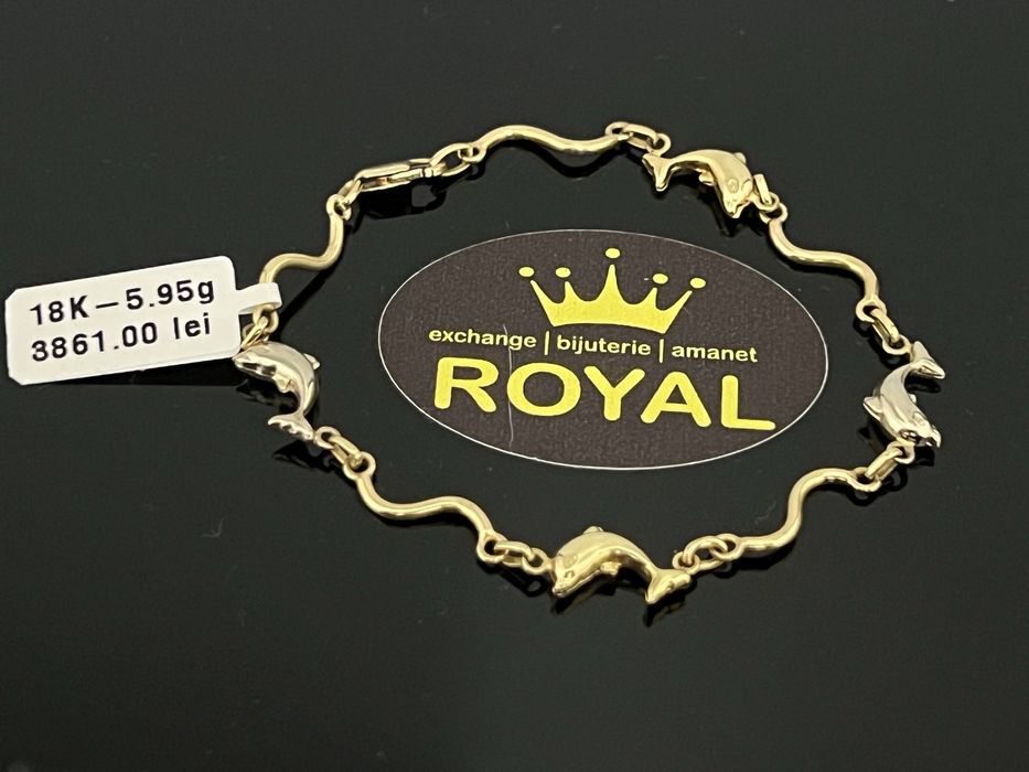 Bijuteria Royal CB : Bratara dama delfini aur 18K  5,95 grame
