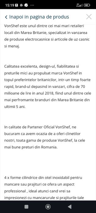 Set inox nou 4 forme cu presă si paletă pt prăjituri sau aperitive