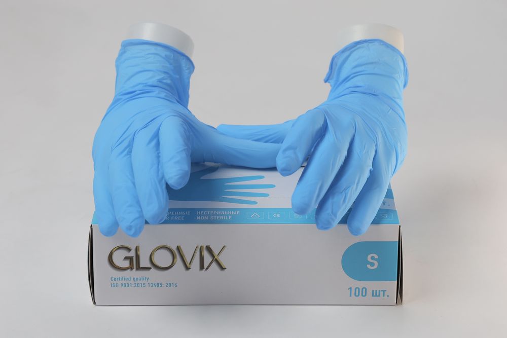 Glovix Нитриловые Перчатки ( синий )