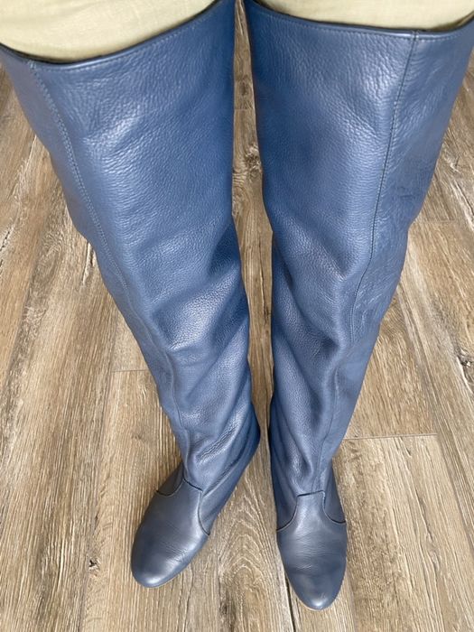 Cizme peste genunchi de primavara, 37, piele naturala foarte moale