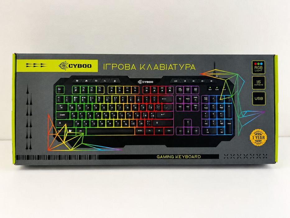 Tastatură Gaming RGB Nouă – CYBOO