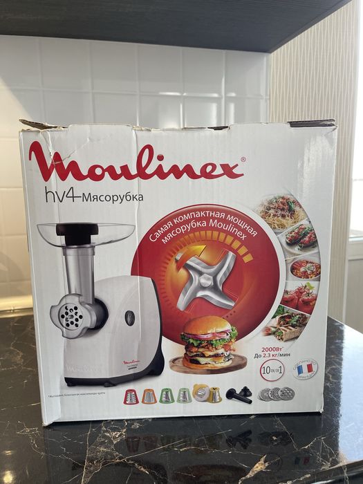Мясорубка Moulinex HV4 2000W (10 в 1) — почти новая