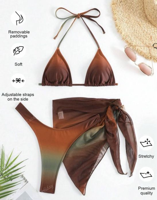 Costum de baie 3 piese