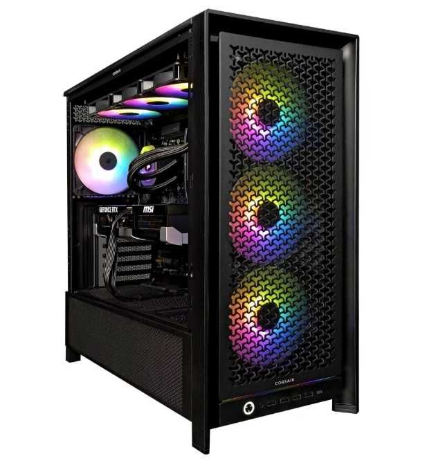 Sistem Desktop Ultimate Gaming AMD Ryzen 9 9900X3D, Corsair 64GB DDR5 6000 MHz, 4TB SSD Corsair, NVIDIA MSI RTX 5090 32GB, nou, Garantie 2 ani la eMAG
