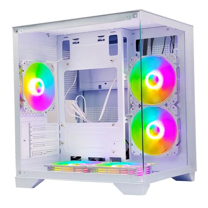 Корпус ПК аквариум в вертушками.