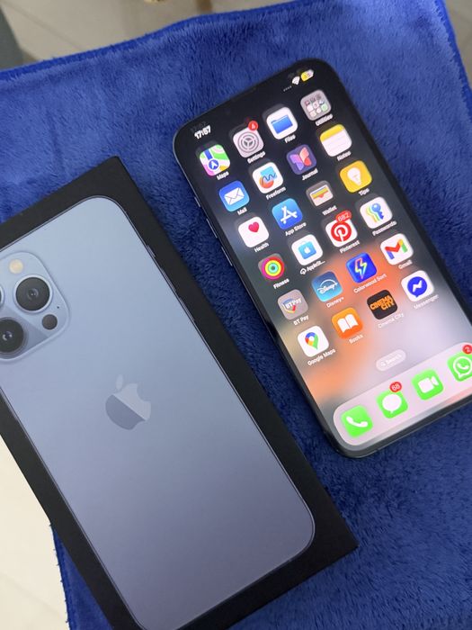 Iphone 13 Pro Max, Sierra Blue, 128 GB, stare baterie 77%