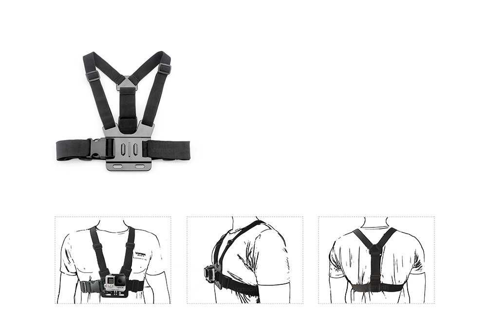 Sistem prindere pe piept Chest Mount, Pentru camera GoPro DJI insta360