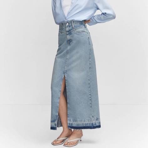 MANGO Дънкова пола дълга 4 модела