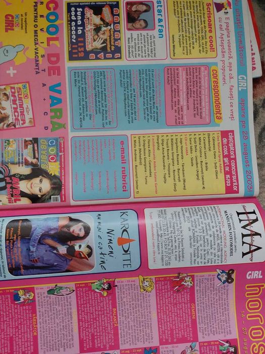 Revista Cool Girl Romania retro cu Dea TNT pe coperta 18 / 2003