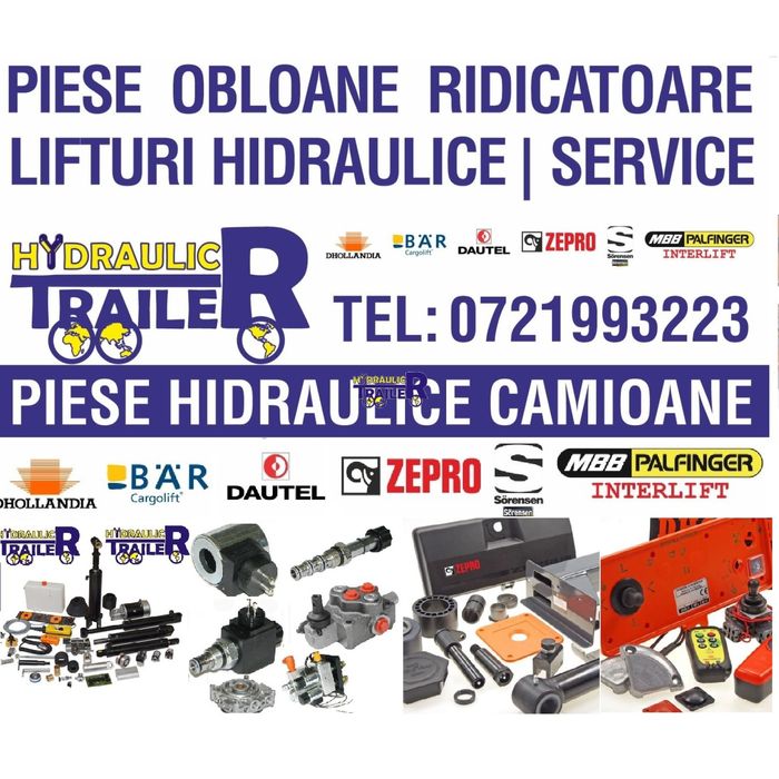 Piese lifturi obloane hidraulice bar cargolift, MBB, Dhollandia Zepro