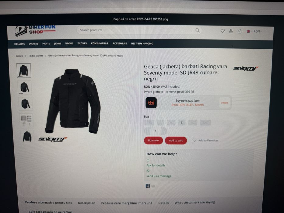 Geaca moto de vara Seventy SD-JR48