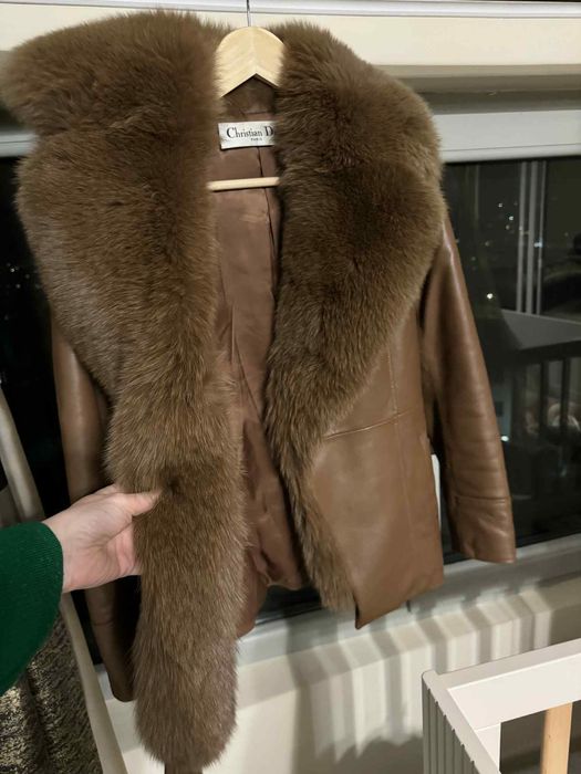 Палто с естествен косъм