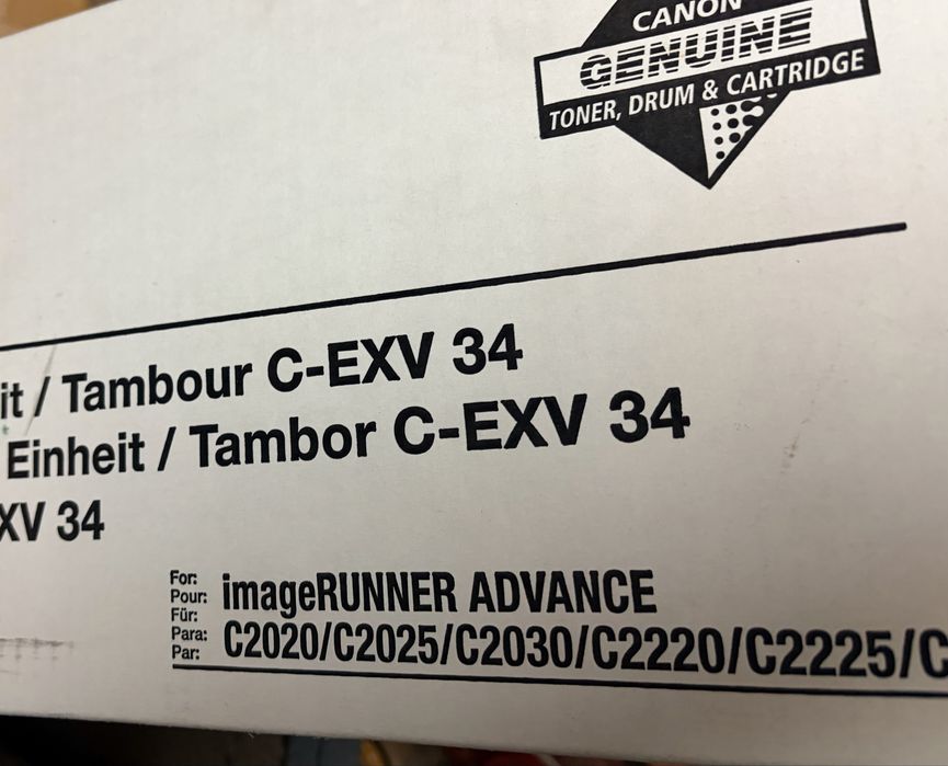 Картридж МФУ Drum unit САNОN C-EXV 34 yellow. Фотобарабан. Оригинал