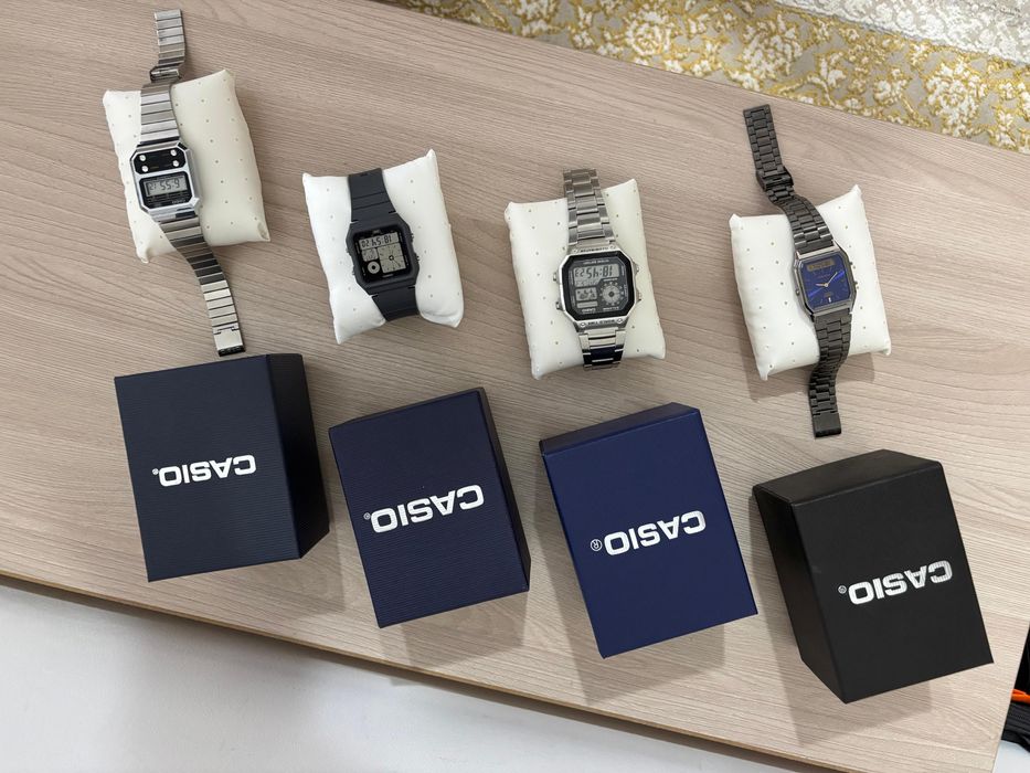 Часы Casio, 4 модели, все в отличном состоянии