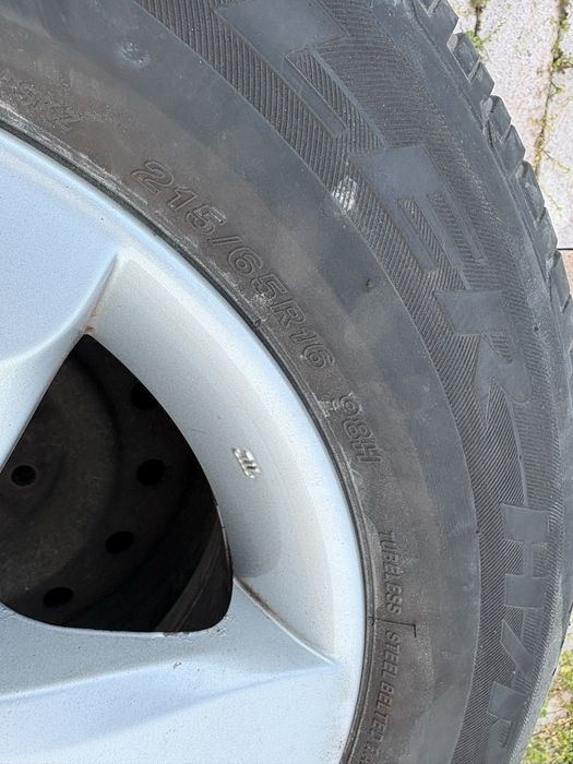 Jante aliaj 16 cu cauciucuri