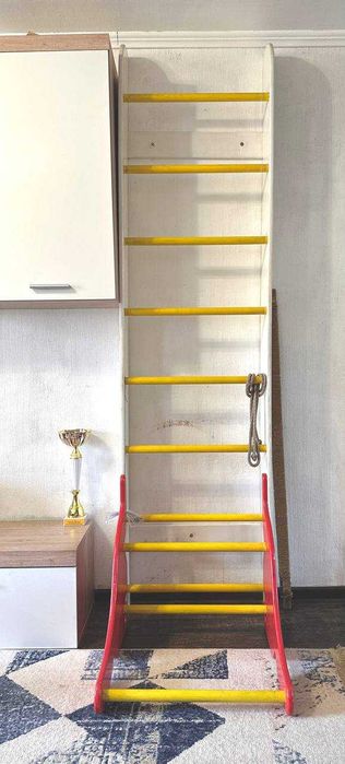 шведская стенка, лестница, турник