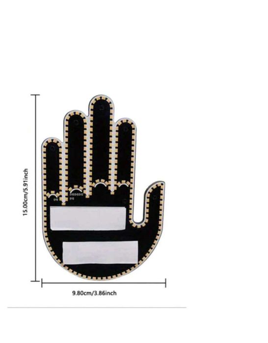 Lumina LED luneta masina mana gesturi funny deget mijlociu telecomanda