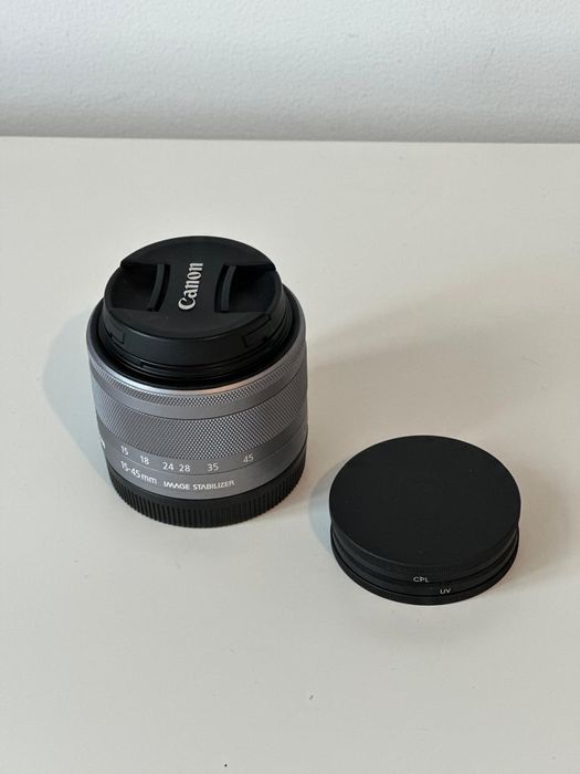 Obiectiv Canon EF-M 15-45mm f/3.5-6.3 plus set filtre CPL + UV