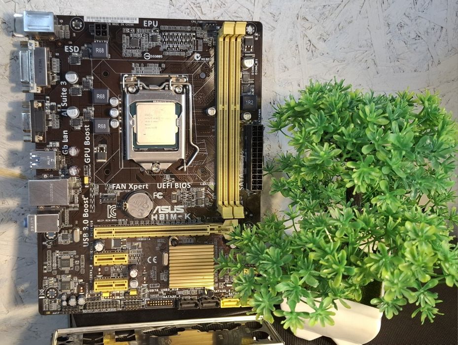 Материнская плата Asus H81 + Intel Xeon E3-1231V3 4/8