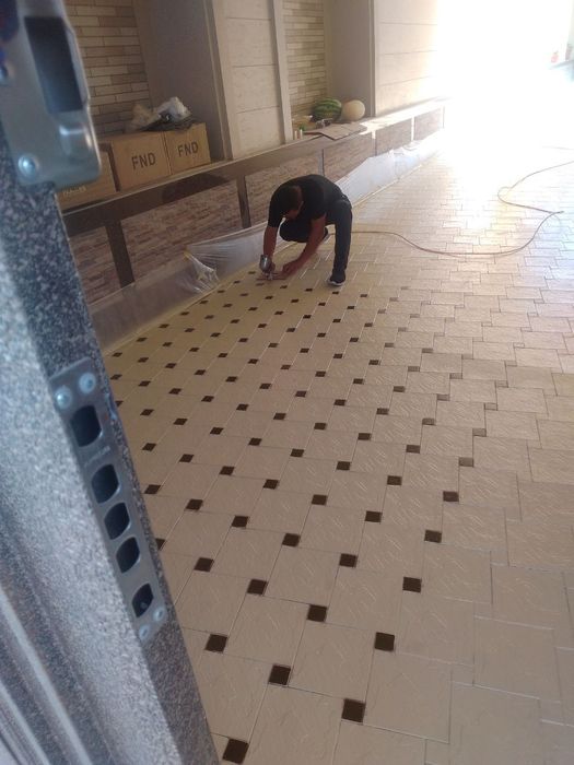 Очистка брусчатки