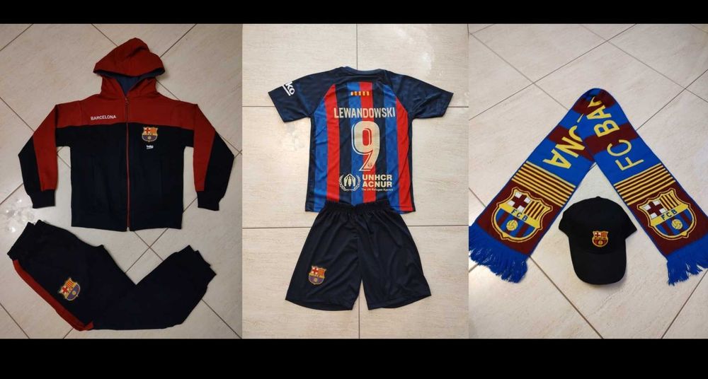 CR7 Роналдо син и жълт детски екип Титулярен резервен Ал Насър 2023г