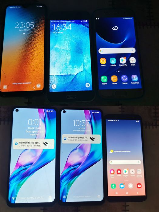 Vând câteva telefoane fisurate dar funcționale și un Ipad