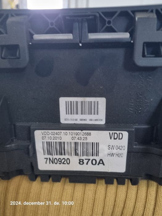 Ceas bord Volkswagen Sharan 2.0 TDI 2011