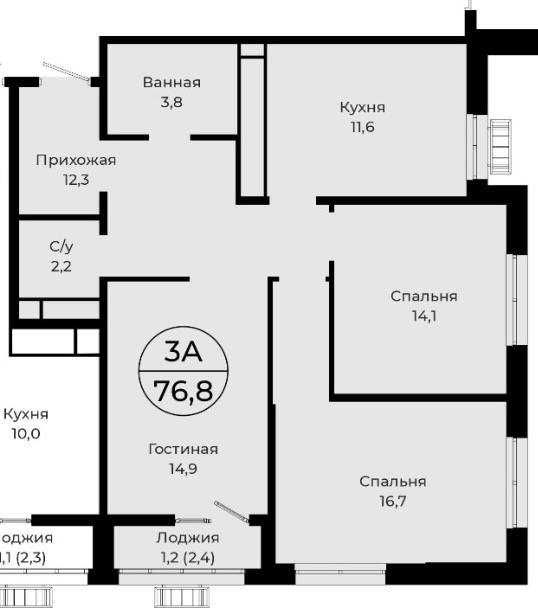 сдам 3-х комнатную квартиру