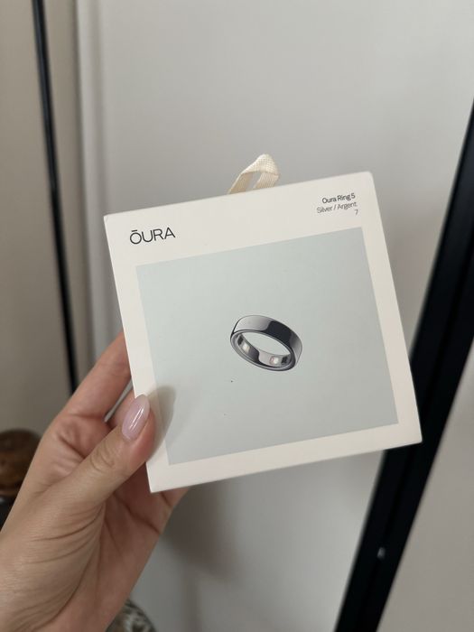 Oura ring Gen 5 silver 7 размер серебро глянец
