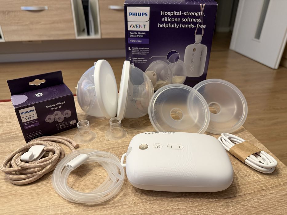 Pompa san Philips Avent SCF532/11 + inserturi 15mm si 17mm
