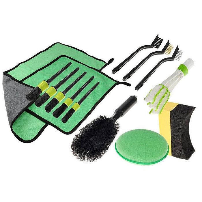 Комплект за почистване на детайлите на колата от 14 части